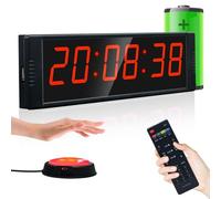 Ousmile Reloj temporizador de gimnasio para gimnasio en casa, temporizador de fitness con botón de inicio/parada, temporizador de intervalo para entrenamiento, cronómetro/tiempo de cuenta regresiva