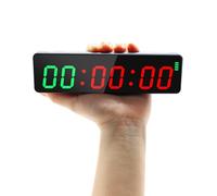 Ousmile Temporizador de Gimnasio, Mini 12/24H Reloj Digital Pared, Imán Fuerte, Temporizador de Intervalos para Entrenamiento, Cronometro con Batería, Timer de Cuenta Atrás/Arriba para Casa/Gimnasio