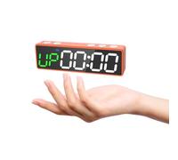 Ousmile Temporizador de Gimnasio, Mini 12/24H Reloj Digital Pared, Imán Fuerte, Temporizador de Intervalos para Entrenamiento, Cronometro con Batería, Timer de Cuenta Atrás/Arriba para Casa/Gimnasio