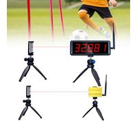 Ousmile Wireless Laser Timer for Sprints, Laser Timer for Track 40 60 Yard Dash, Laser Sprint Timer System, Running Timer Racing Timer Race Clock Stopwatch for Speed Tranning
