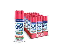 Oust 3 en 1 para tejidos de decoración y superficies, mata el 99,9 % de las bacterias, fragancia Fresh Garden, formato de repuesto 12 unidades de 400 ml