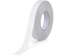 Ousuwo 1 rollo de cinta antideslizante transparente de 2,5 cm x 10 m, cinta antideslizante impermeable para escaleras, peldaños, baños y escaleras de mano (adhesivo de goma)