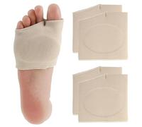 Ousuwo 2 pares de almohadillas metatarsianas para hombres y mujeres | Cojines de gel reutilizables antideslizantes en el antepié | Alivio del dolor de bola de pie, callos y juanetes | Ideal para estar