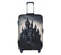 OUSXC Dark Fairy Tale Castle02 - Funda protectora para maleta de carrito de entre 45 y 81 cm, Blanco, M