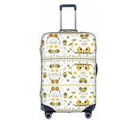OUSXC Flying Bees Daisy Honey - Funda protectora para maleta de carrito de entre 45 y 81 cm, Blanco, M
