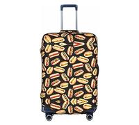 OUSXC Fun Food Hot Dogs - Funda protectora para maleta, apta para equipaje de entre 45 y 81 cm, Blanco, S