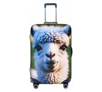 OUSXC La bonita funda protectora para maleta de carrito de llama es adecuada para equipaje de entre 45 y 81 cm, Blanco, XL
