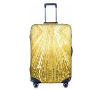 OUSXC La funda protectora dorada para maleta de carrito de ruedas es adecuada para tamaños de equipaje de entre 18 y 32 pulgadas, Blanco, L