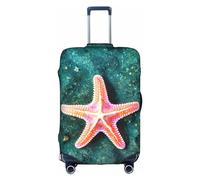 OUSXC La funda protectora para maleta con diseño de estrella de mar de agua de mar es adecuada para equipaje de entre 18 y 32 pulgadas, Blanco, XL
