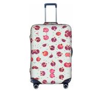 OUSXC La funda protectora para maleta con patrón de granada es adecuada para equipaje de entre 45 y 81 cm, Blanco, S