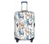 OUSXC La funda protectora para maleta de carrito de animales tropicales de cactus es adecuada para tamaños de equipaje de entre 45 y 81 cm, Blanco, L