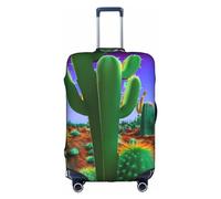 OUSXC La funda protectora para maleta de carrito de cactus desierto es adecuada para equipaje de entre 45 y 81 cm, Blanco, S