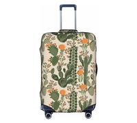 OUSXC La funda protectora para maleta de carrito de cactus verde es adecuada para tamaños de equipaje de entre 45 y 81 cm, White, XL