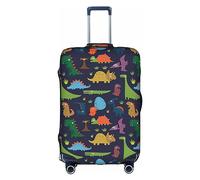 OUSXC La funda protectora para maleta de carrito de hoja de palma de dinosaurio es adecuada para equipaje de entre 45 y 81 cm, Blanco, XL