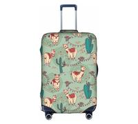 OUSXC La funda protectora para maleta de carrito de Llamas es adecuada para tamaños de equipaje de entre 18 y 32 pulgadas, Blanco, L