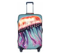 OUSXC La funda protectora para maleta de carrito de medusas es adecuada para tamaños de equipaje de entre 18 y 32 pulgadas, Blanco, M