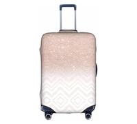 OUSXC La funda protectora para maleta de carrito de ruedas con bonito diseño brillante es adecuada para tamaños de equipaje de entre 18 y 32 pulgadas, Blanco, M