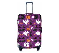 OUSXC La funda protectora para maleta de terror de Halloween es adecuada para equipaje de entre 18 y 32 pulgadas, Blanco, S