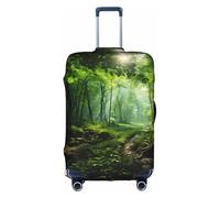 OUSXC La funda protectora para maleta Green Nature es adecuada para equipaje de entre 45 y 81 cm, Blanco, S