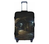 OUSXC La funda protectora para maleta Old Crypt Trolley es adecuada para tamaños de equipaje de entre 18 y 32 pulgadas, Blanco, M