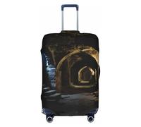 OUSXC La funda protectora para maleta Old Crypt Trolley es adecuada para tamaños de equipaje de entre 18 y 32 pulgadas, Blanco, M