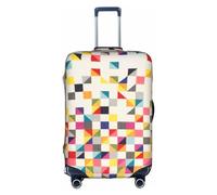 OUSXC La funda protectora triangular geométrica para maleta es adecuada para tamaños de equipaje de entre 18 y 32 pulgadas, Blanco, M