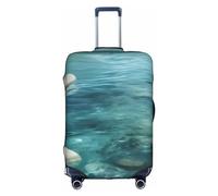 OUSXC Tranquil Water Trolley - Funda protectora para maletas de entre 18 y 32 pulgadas, Blanco, M