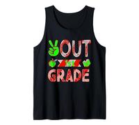 Out First Grade Tee Last Day of School Graduación de primer grado Camiseta sin Mangas