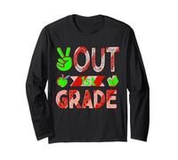 Out First Grade Tee Last Day of School Graduación de primer grado Manga Larga