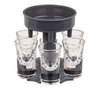 Out fo the blue - Vaso de chupito con 6 vasos, color gris oscuro