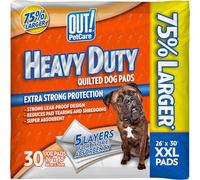 OUT!. Heavy Duty XXL Perro Almohadillas, 26 x 30, 30 CT