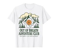 out of Breath Adventure Club No te Preocupes Caminante Camping Lover Camiseta