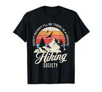 out of Breath Hiking Society Divertido Excursionista al Aire Libre Camiseta
