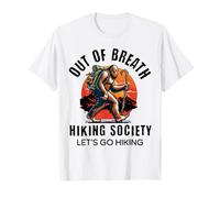 out of Breath Hiking Society Funny Big Foot Hiker Camiseta
