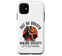 out of Breath Hiking Society Funny Big Foot Hiker Carcasa para iPhone 11
