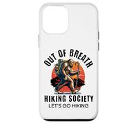 out of Breath Hiking Society Funny Big Foot Hiker Carcasa para iPhone 12 Mini