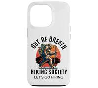 out of Breath Hiking Society Funny Big Foot Hiker Carcasa para iPhone 13 Pro