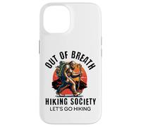 out of Breath Hiking Society Funny Big Foot Hiker Carcasa para iPhone 14