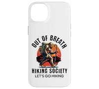 out of Breath Hiking Society Funny Big Foot Hiker Carcasa para iPhone 14 Plus
