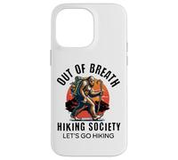 out of Breath Hiking Society Funny Big Foot Hiker Carcasa para iPhone 14 Pro MAX