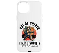 out of Breath Hiking Society Funny Big Foot Hiker Carcasa para iPhone 15 Plus