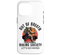 out of Breath Hiking Society Funny Big Foot Hiker Carcasa para iPhone 16 Pro