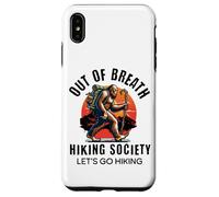 out of Breath Hiking Society Funny Big Foot Hiker Carcasa para iPhone XS MAX