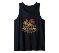 Out of Breath Hiking Society Funny Camping Senderista Hombres Mujeres Camiseta sin Mangas