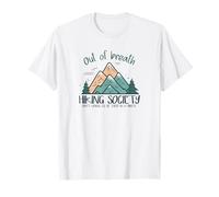 Out of Breath Hiking Society Hiker Hombre Mujer Camiseta