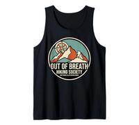 out of Breath Hiking Society Humor Senderismo Camiseta sin Mangas