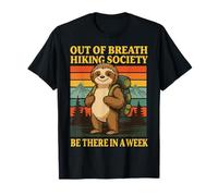 Out Of Breath Hiking Society Ranura Al Aire Libre Sendero Camiseta