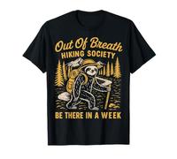 Out Of Breath Hiking Society Ranura Al Aire Libre Sendero Camiseta