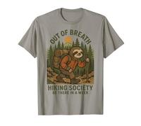 Out Of Breath Hiking Society Ranura Al Aire Libre Sendero Camiseta