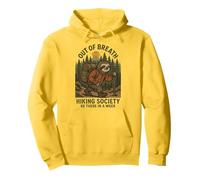 Out Of Breath Hiking Society Ranura Al Aire Libre Sendero Sudadera con Capucha